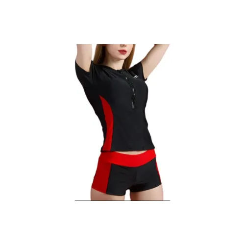 LINING Two-Piece Swimsuits Women's Black/Red