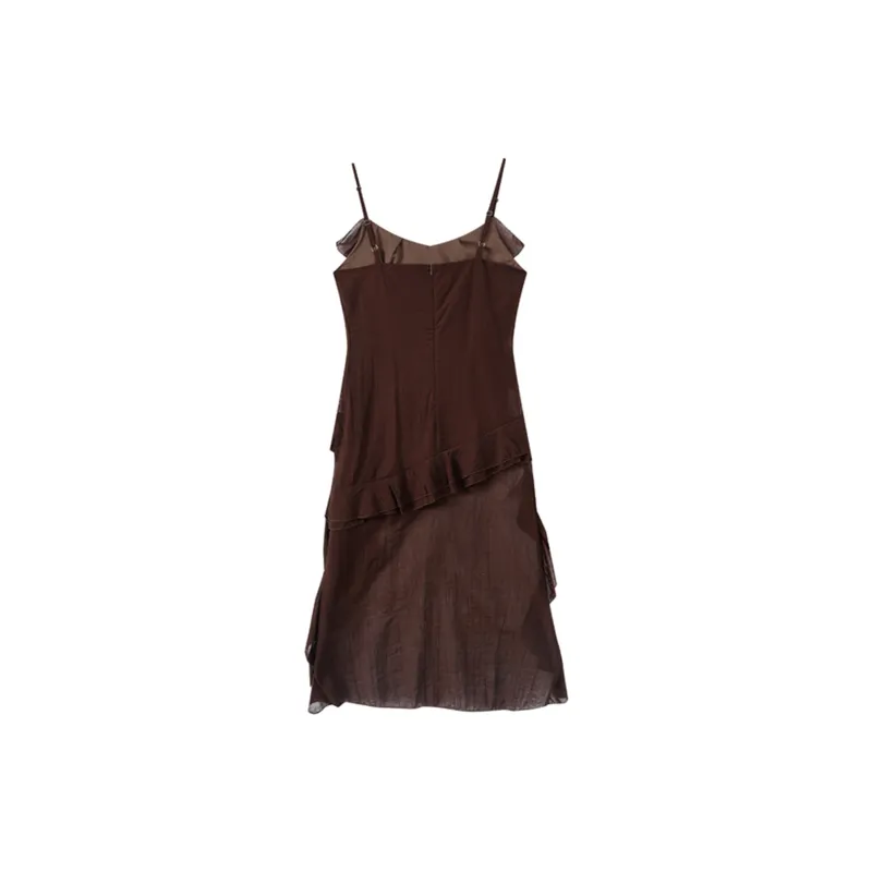 MKBY Slip Dresses Women's Coffee-1