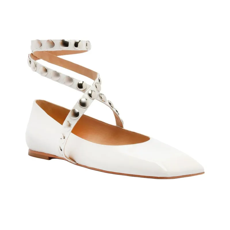 Schutz Jaycie Casual Single Shoes Women's White-2