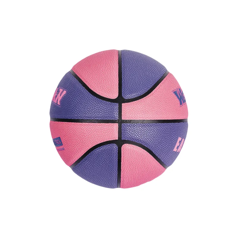 WELLman PU Basketball Pink Purple Size 7 Training Unisex-3