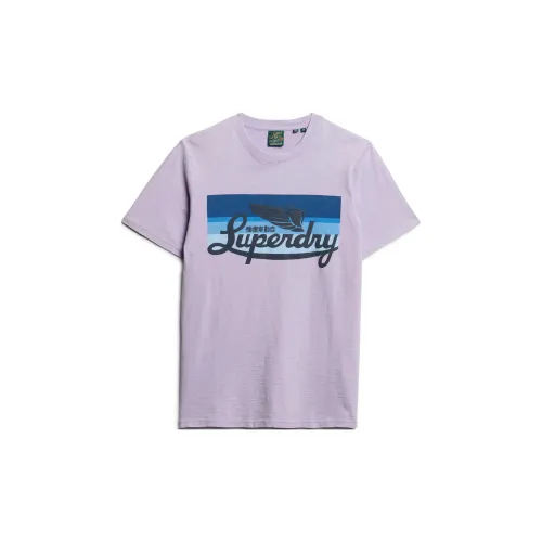 SUPERDRY T-Shirts Men Purple