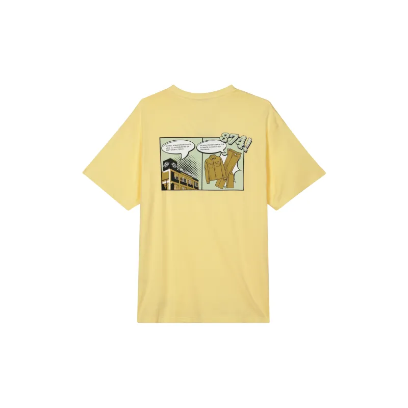 Dickies SS22 Drop Shoulder Sleeve T Shirt Unisex Light Yellow-1