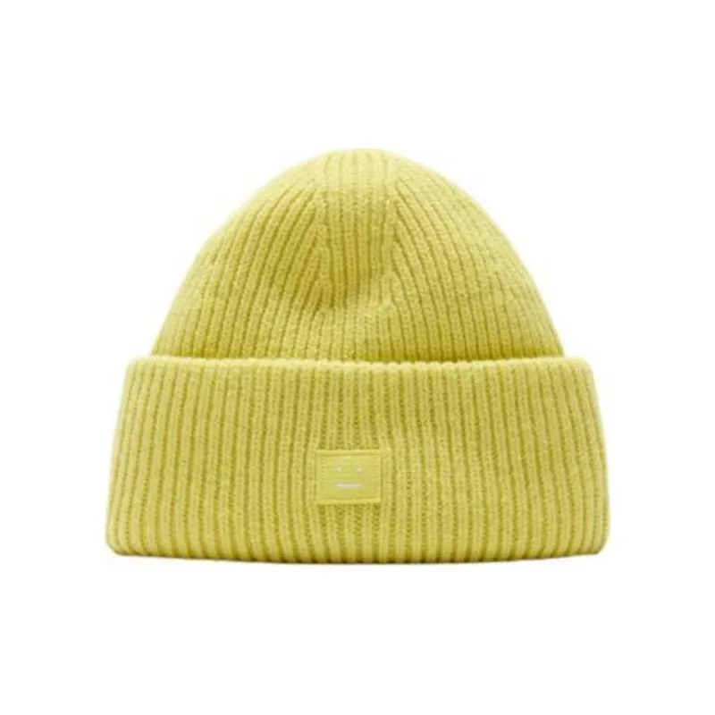 Acne Studios Small Face Logo Beanie-0