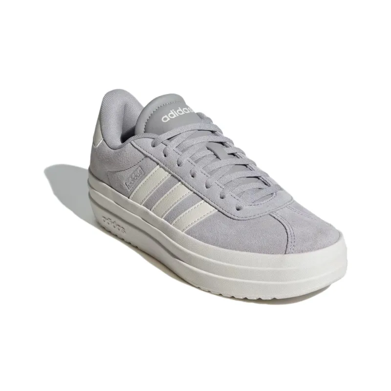 Adidas Neo Vl Court BOLD Cushioning, Wear Resistant Low Top Skateboard Shoes Women's White Gray-2