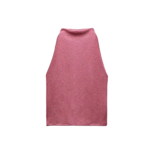 ZARA Tank Tops Women's Pink