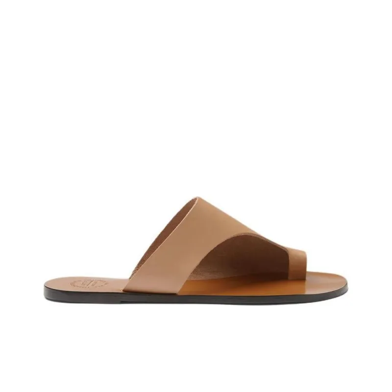 ATP Atelier Slip-Resistant Flip Flops Women's Light Brown-1