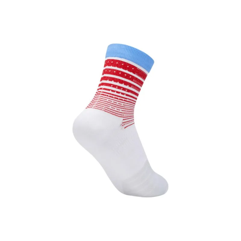 XTEP Mid Calf Socks Women's 1 Pack White Blue-1