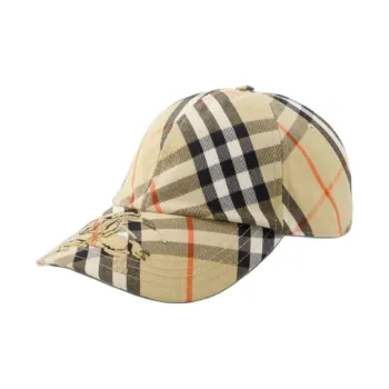Burberry Checked Curved Peak Baseball Cap