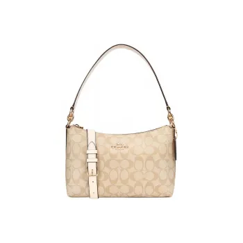 COACH Lewis PVC Lunch Box Bag Handbag Crossbody Bag Shoulder Bag Women's Light Brown