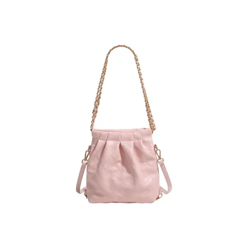 H YXIANG Artificial Leather Portable One Shoulder Backpack Regular Women's Black/Silver/Pink/Beige