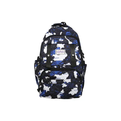 GEERDUN Nylon Backpack Unisex Black/Gray/Purple/Blue/Green