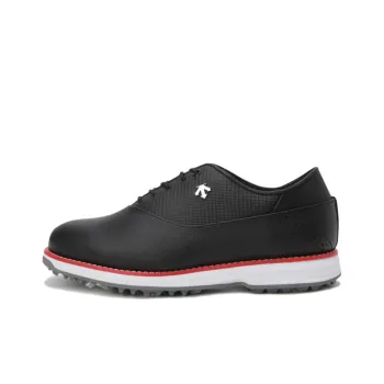 DESCENTE PRO CLASSIC LACE Abrasion Resistant Breathable Low Top Golf Shoes Men's Black