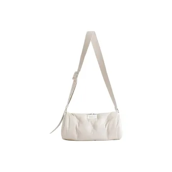 Maison Margiela Glam Slam Lambskin Handbag, Shoulder Bag Women's Gray