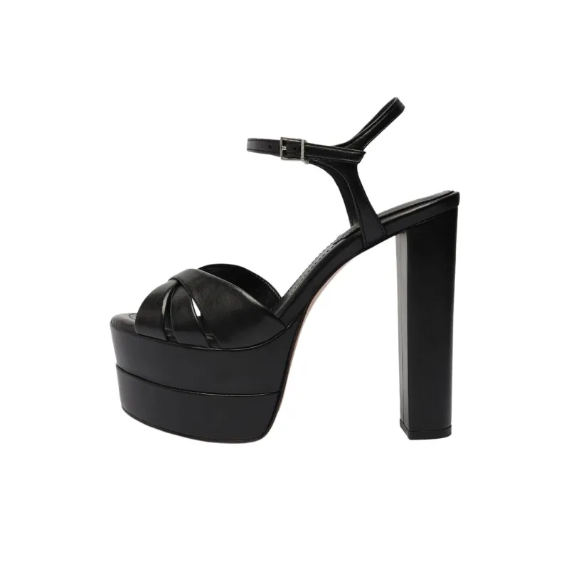 Schutz Strap Sandals 14.5cm Women's Black-0