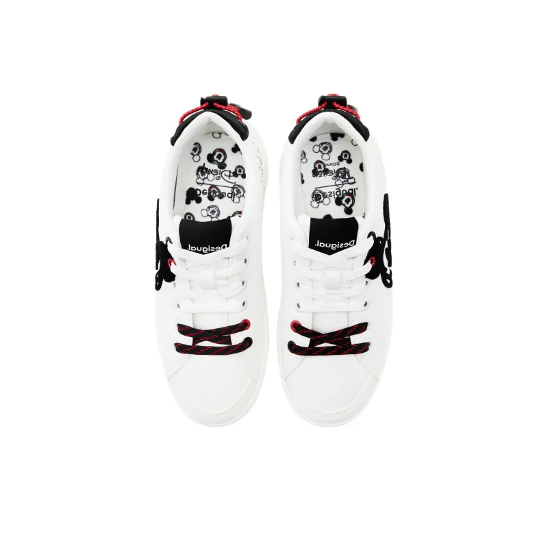Desigual Low-Top Skateboard Shoes Women's White-3