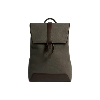 Dunhill Cotton Wool Backpack Men's Black Walnut