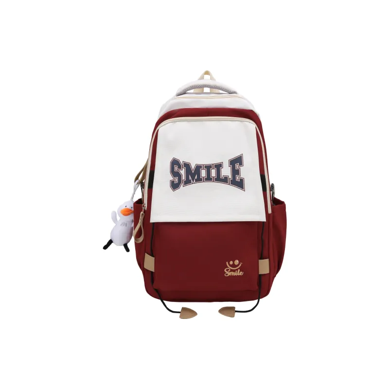 BAODIDAISHU Nylon Laptop Bag Backpack Regular Unisex Black/Red/Blue/Brown-3