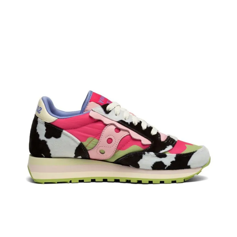 Saucony Jazz Triple Running Shoes Unisex Low Top Red/Black/Green/Pink-1