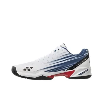 YONEX Power Cushion Cushioned Slip Resistant Low Top Tennis Shoes Unisex White Blue