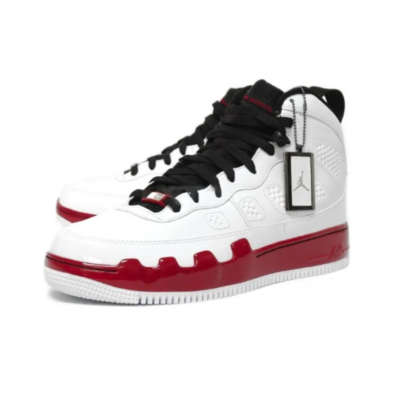 Jordan Ajf 9 White Red-2