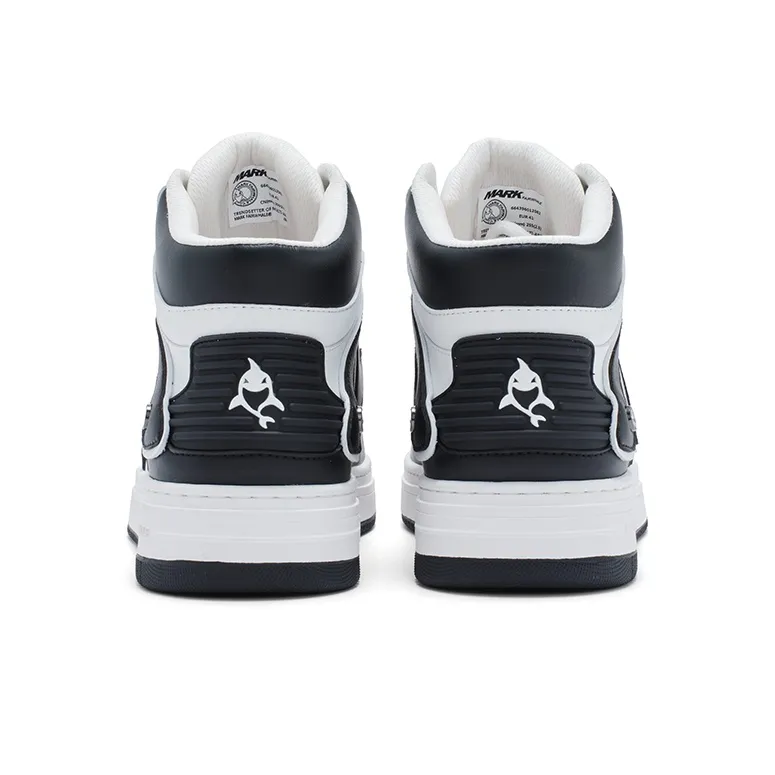 FAIRWHALE High Top Skateboard Shoes Unisex Black-4