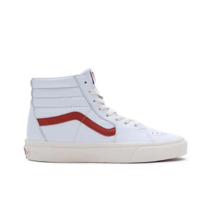 Vans Vintage Pop Sk8 Hi Shoes 'White Red' Women's-1