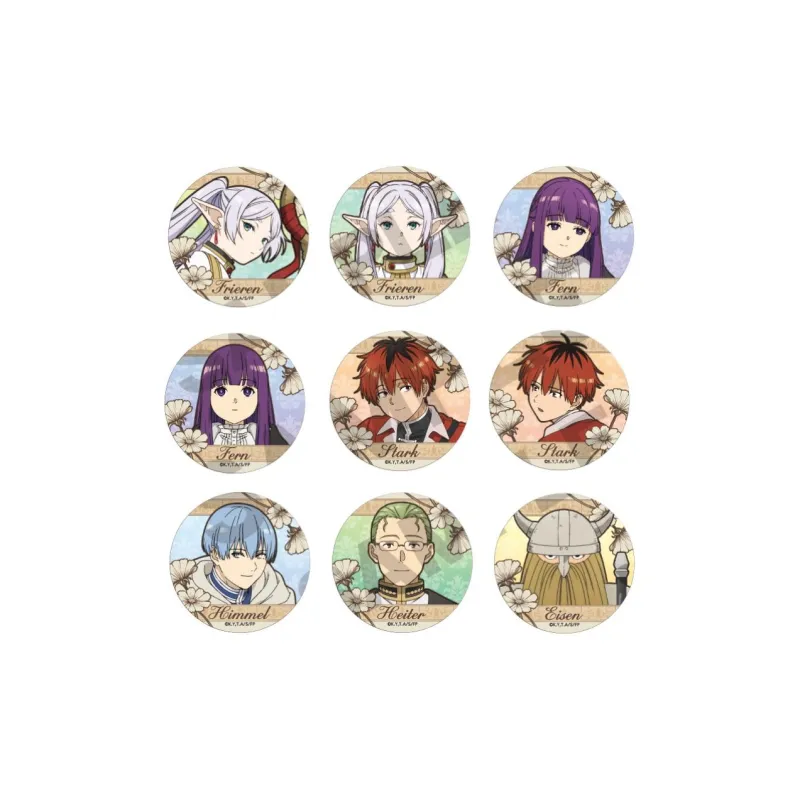 CRUX Fern, Huthark, Frieren, Himmel, Hita, Azar Funeral Of The Frilly Lily Badges-0