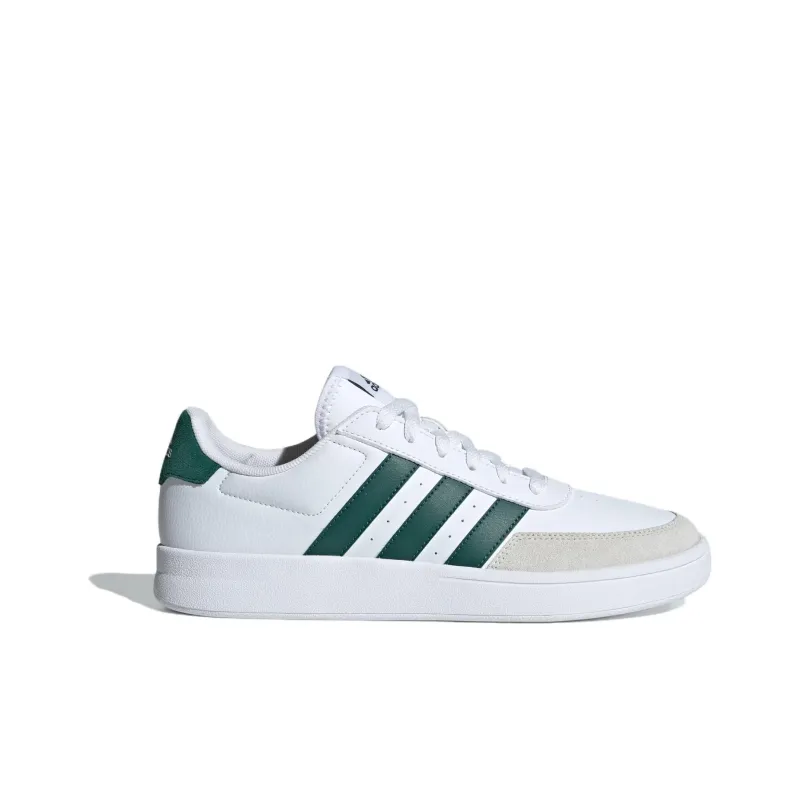 Adidas BREAKNET Breaknet 2.0 Non-slip Lightweight Low-Top Skateboard Shoes Men's White Gray Green-1