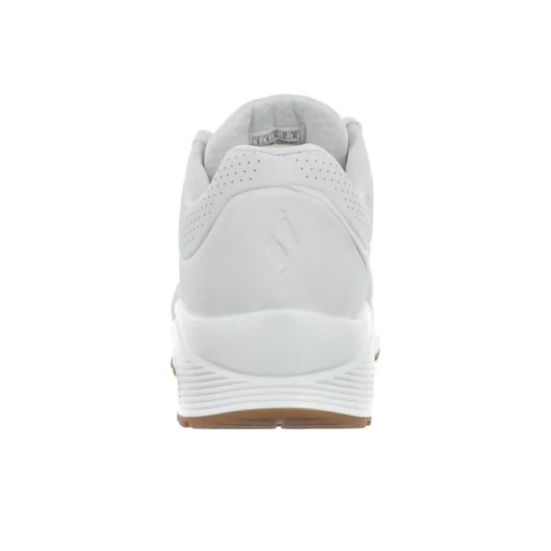 Skechers Uno Cushioning Low Top Casual Shoes Men's White-3
