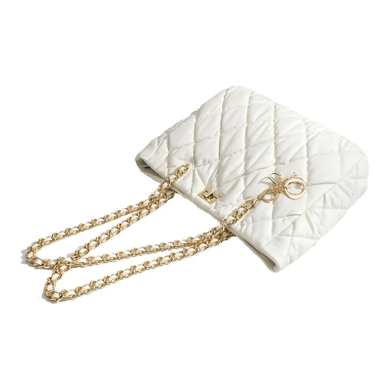 PT'SON PU Portable Underarm Shoulder Bag Regular Women's White-3