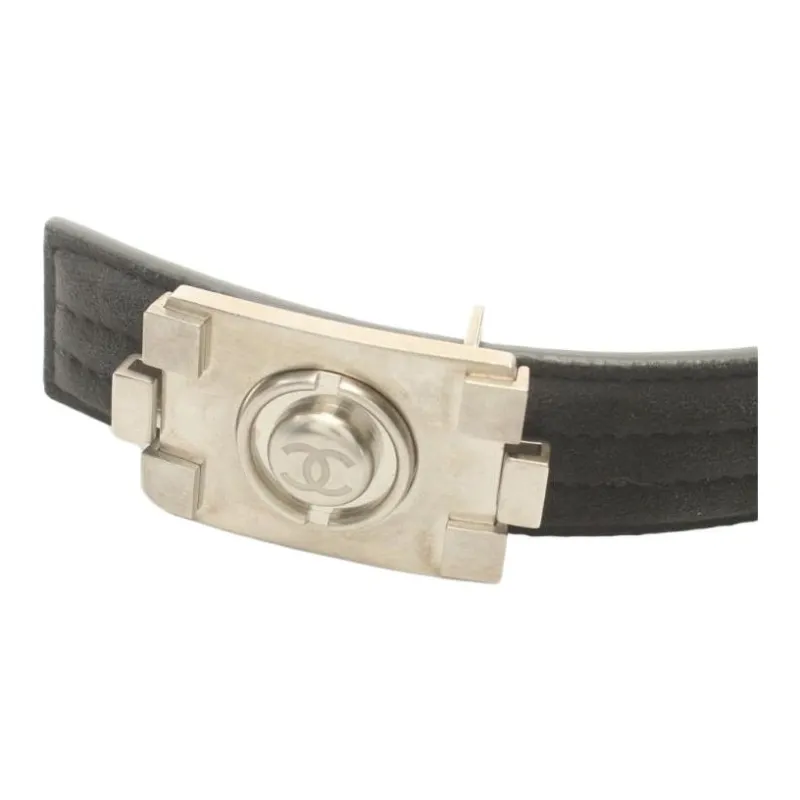 CHANEL 1986-1988 Cc Suede Belt-1