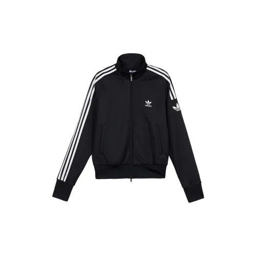 Adidas Originals Classic Three-stripe Sportswear Jackets Women's Black