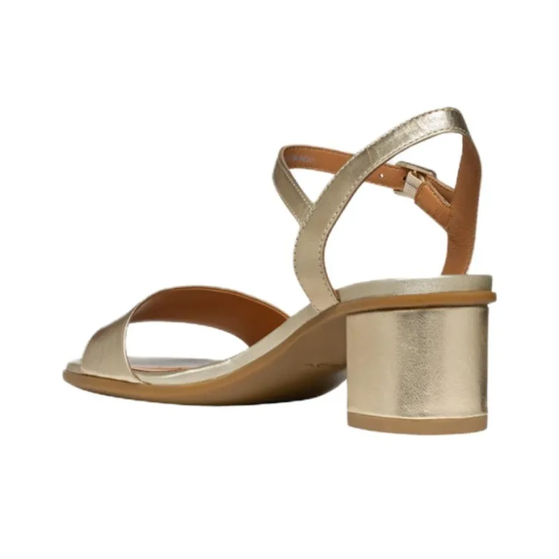 GEOX Aurely 50 One Strap Sandals 5.5cm Women's Gold-4