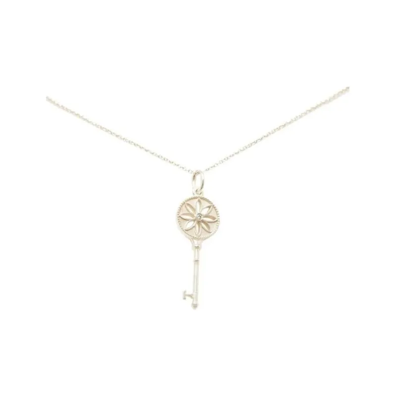 TIFFANY & CO. Pre-Owned 2000-2020 Diamond Daisy Key Necklace-1