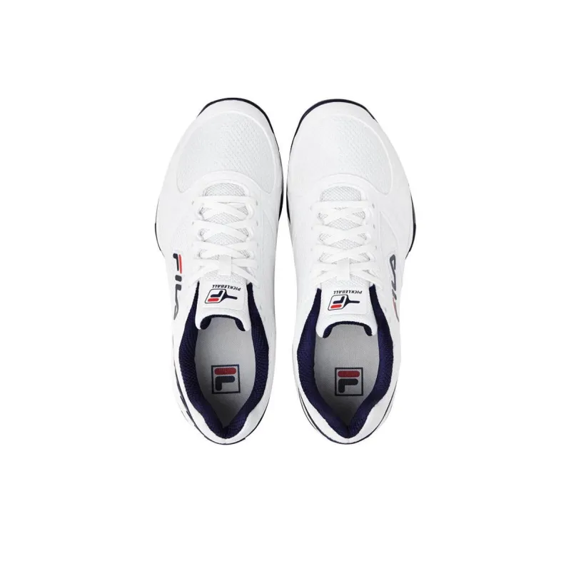 FILA Volley Zone Anti Slip And Wear Resistant Breathable Low Top Casual Shoes Men's White-3