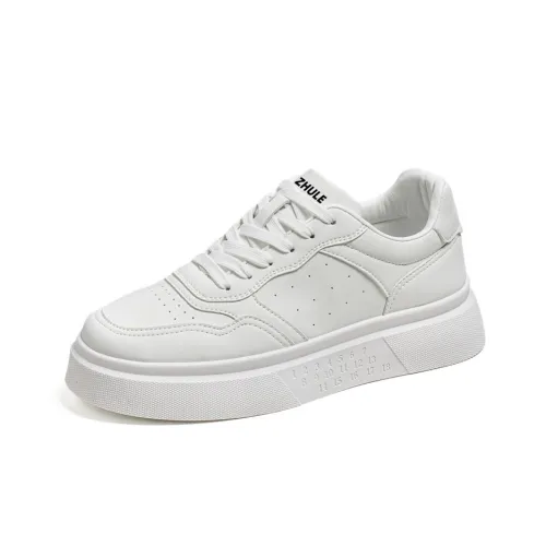 ZHULE Skateboard Shoes Men Low-Top White