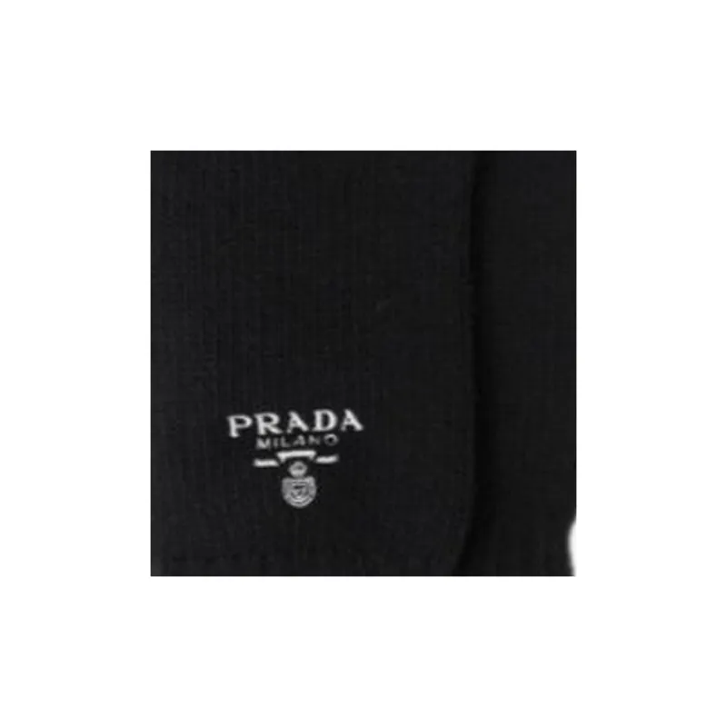 PRADA Cashmere Other Gloves Men's Black-1