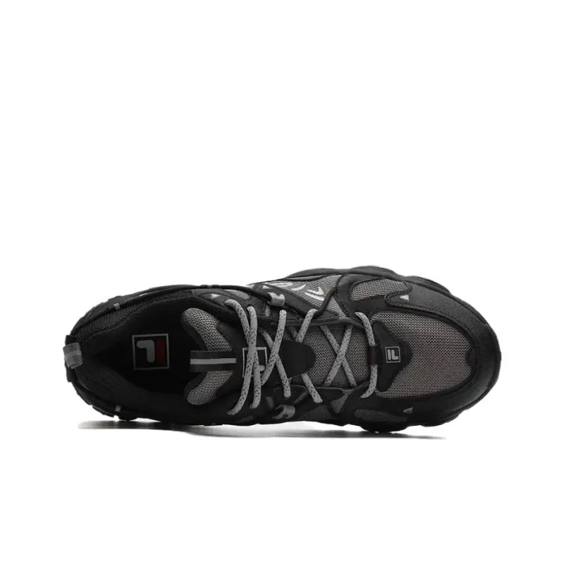 FILA Fluid 4 Breathable Low Top Casual Shoes Women's Black-3