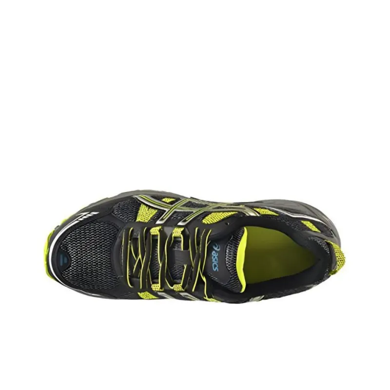 Asics Gel-Venture 4 Anti-Slip And Wear-Resistant Breathable Low-Top Trail Running Running Shoes Men's Black Yellow-3
