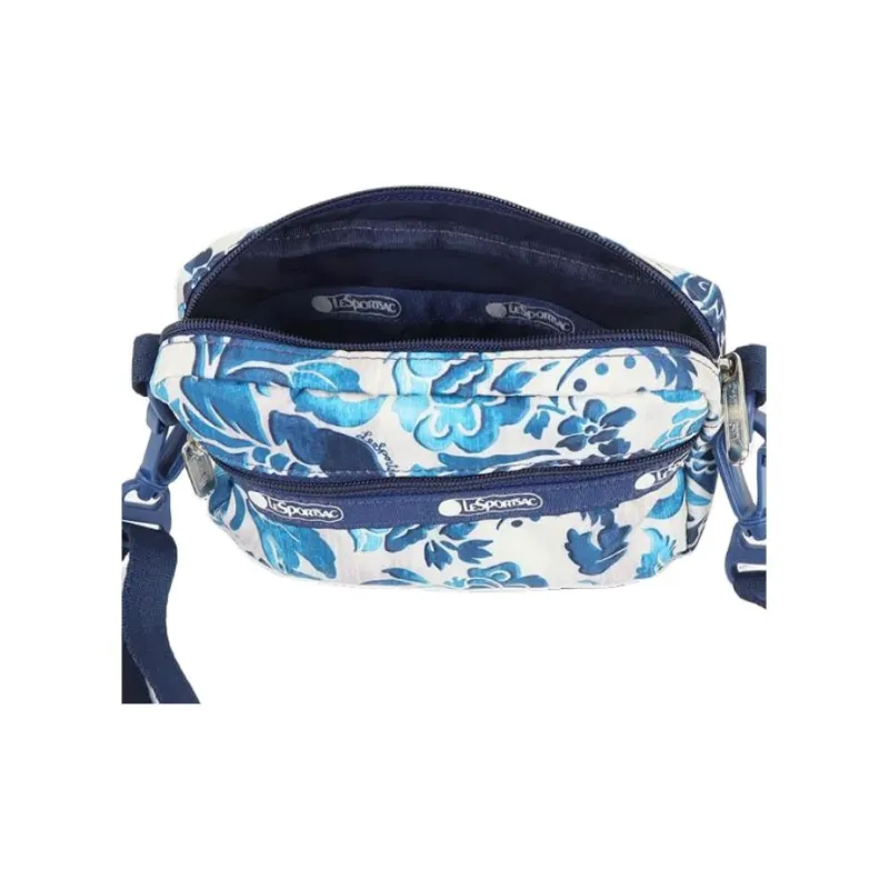 LeSportsac Polyester Crossbody Bag Shoulder Bag Women's Blue & White-4