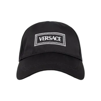 VERSACE Logo Embroidered Baseball Cap