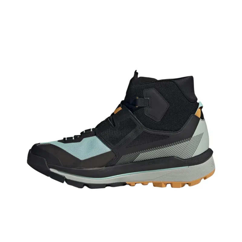 Adidas Terrex Skychaser Tech Gore Tex Semi Flash Aqua Core Black Preloved Yellow-1
