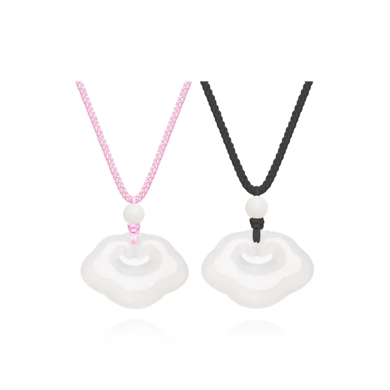 Moon Jewelry Agate Jade Necklaces Unisex-4