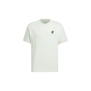Adidas Drop Shoulder Sleeve T-Shirt Men's Linen Green