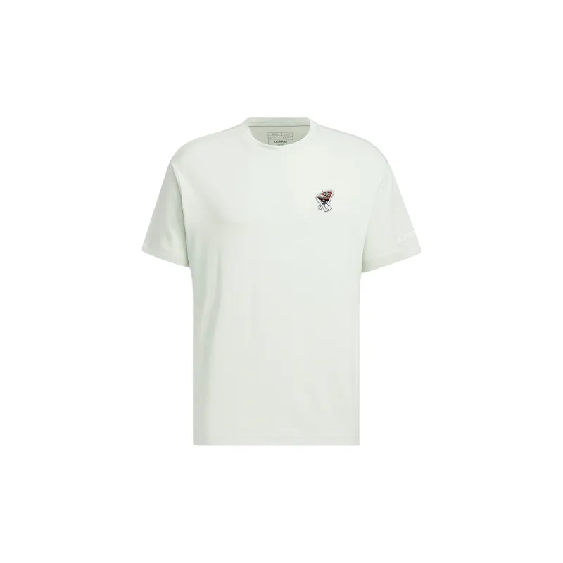 Adidas Drop Shoulder Sleeve T-Shirt Men's Linen Green-0