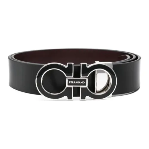 FERRAGAMO Logo-buckle Leather Belt