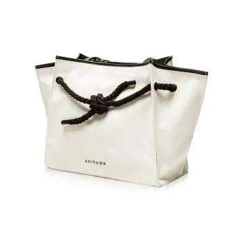 Unitude Canvas With Leather Tote Bag Shopping Bag Canvas Bag Shoulder Bag Large Size Women's