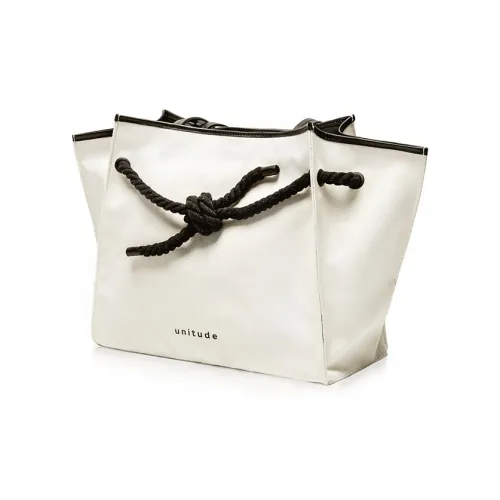 Unitude Canvas With Leather Tote Bag Shopping Bag Canvas Bag Shoulder Bag Large Size Women's