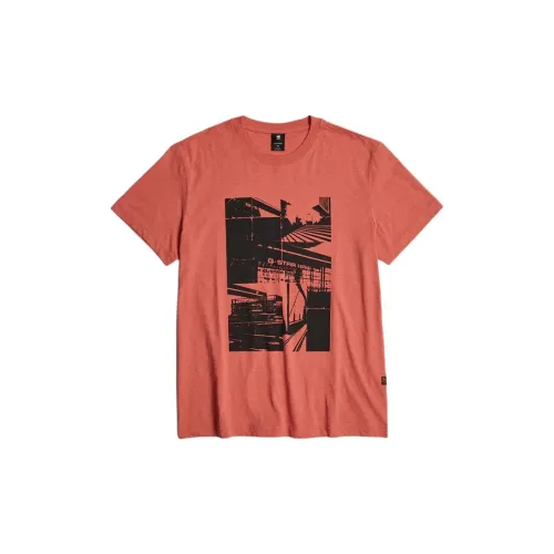 G-STAR RAW T-Shirts Men Orange Red