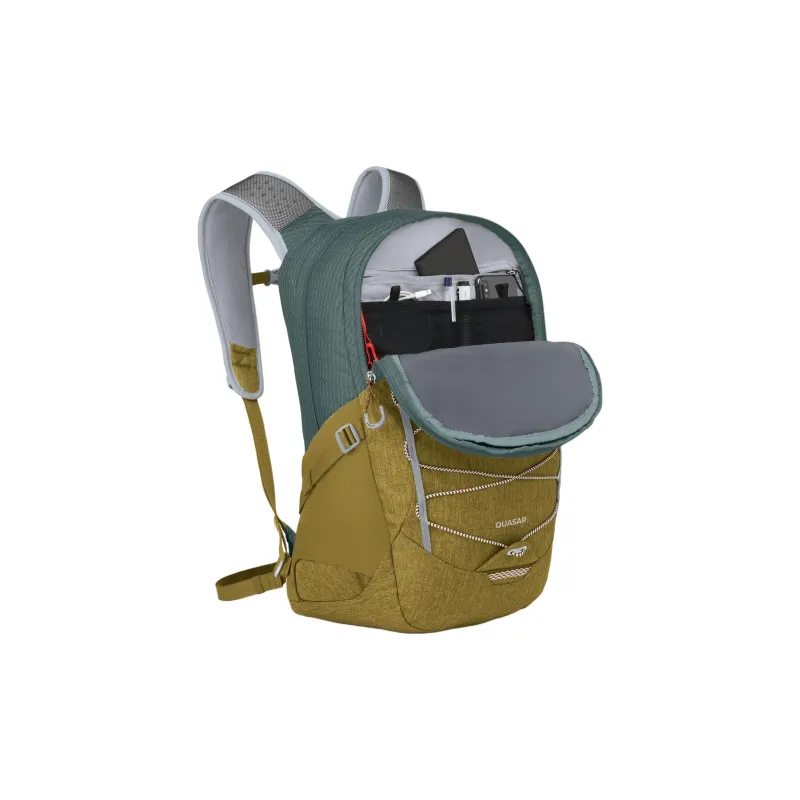 OSPREY Nylon Outdoor Mountaineering Bag Backpack Regular Unisex Gold Brown & Green-3